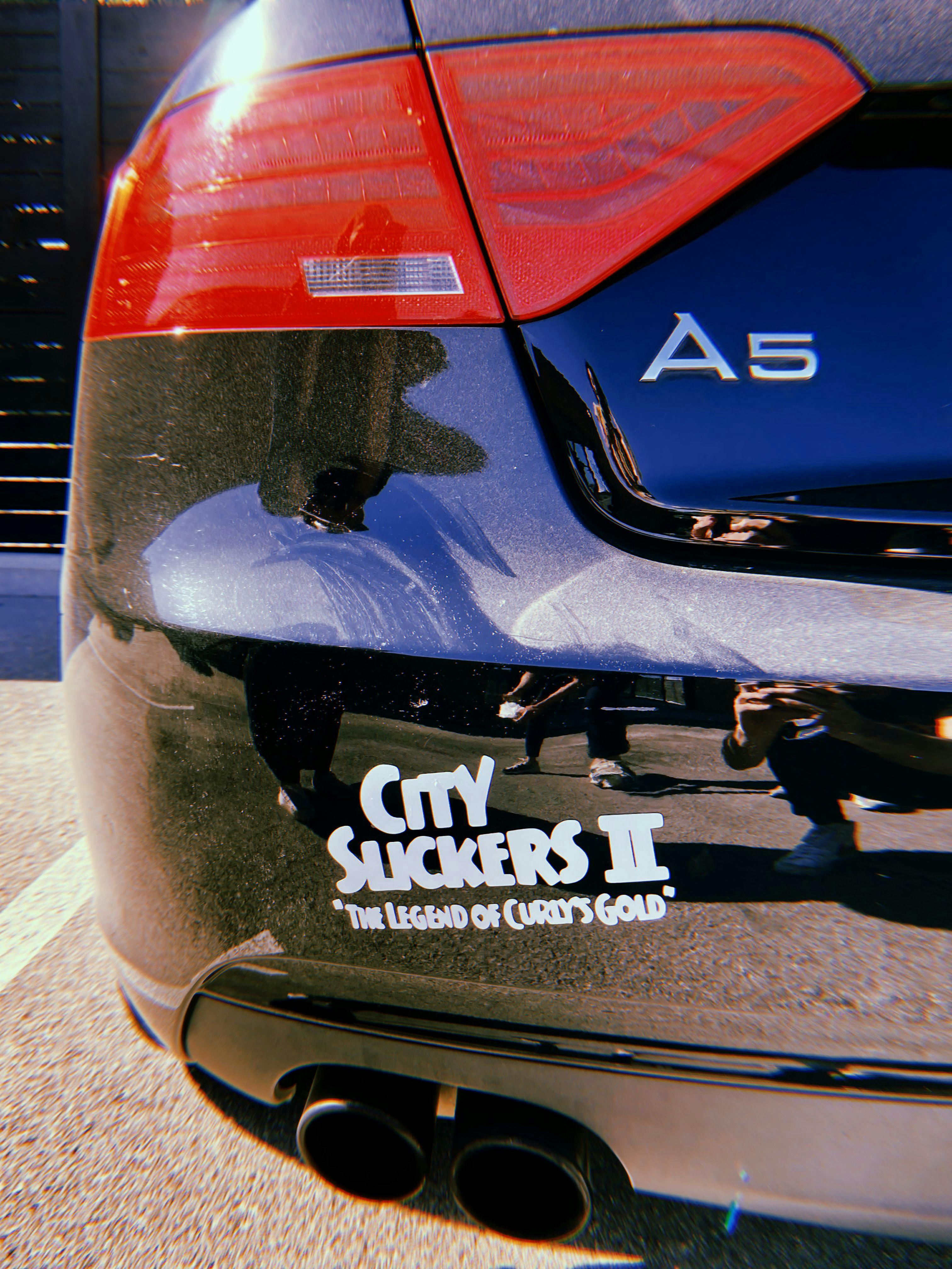 City Slickers II bumper sticker on an Audi