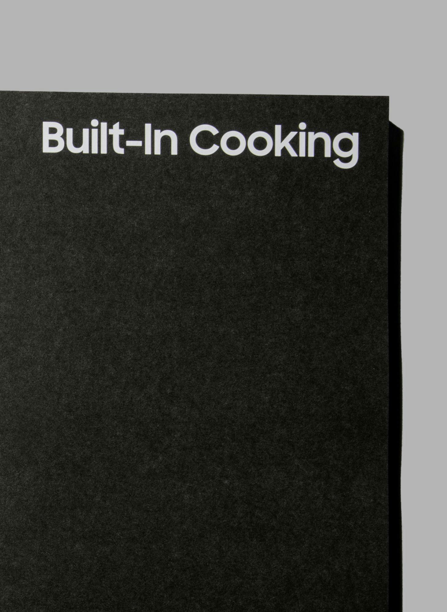 Section of Samsung Builder's Catalog About Built-in Cooking